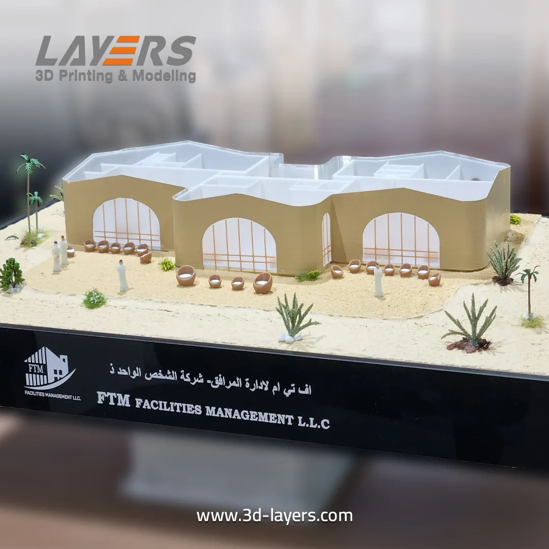 Desert Tent-Inspired Architectural Villa Model
