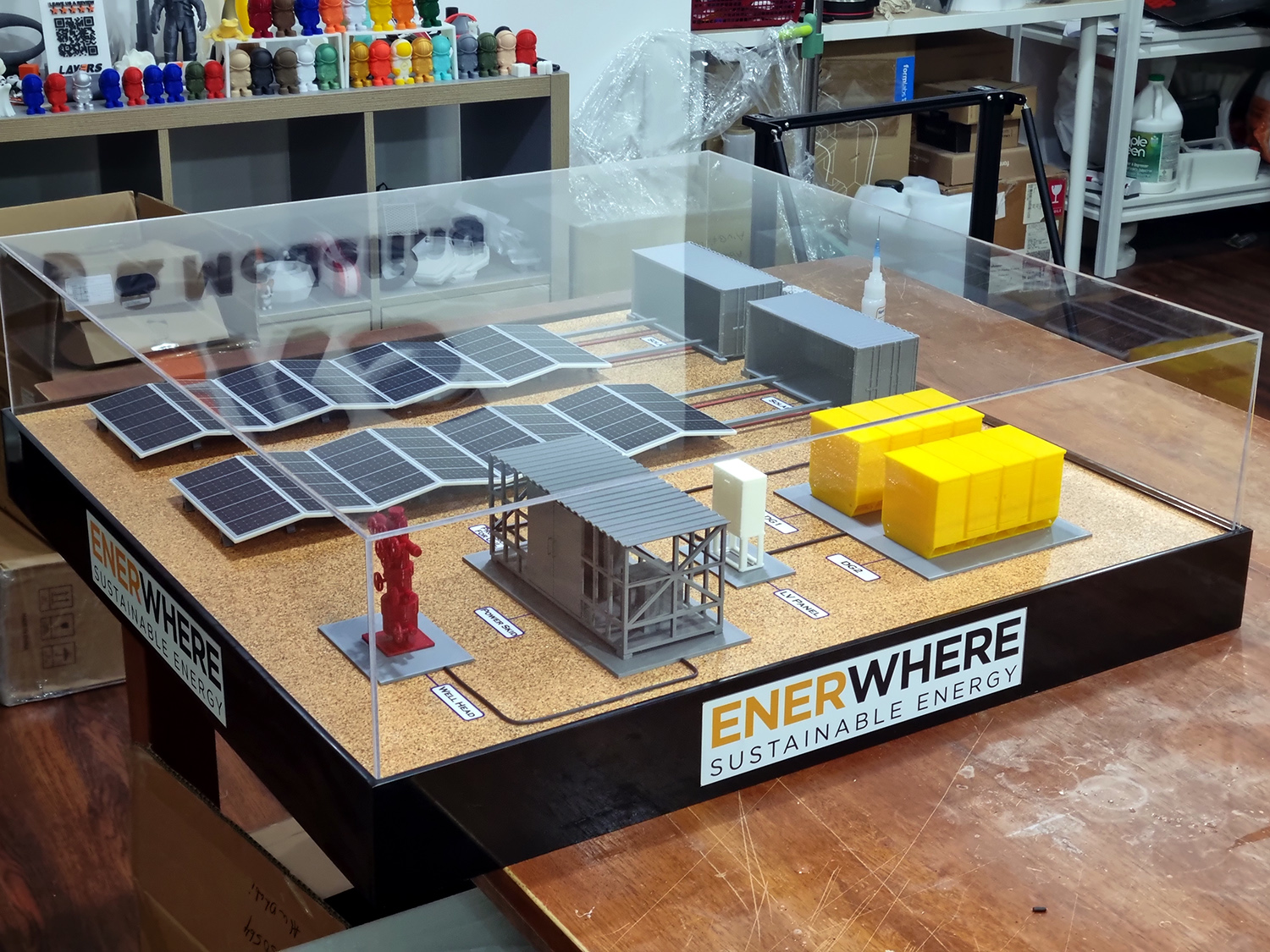 Solar Energy Field Model – Sustainable Power Concept Display